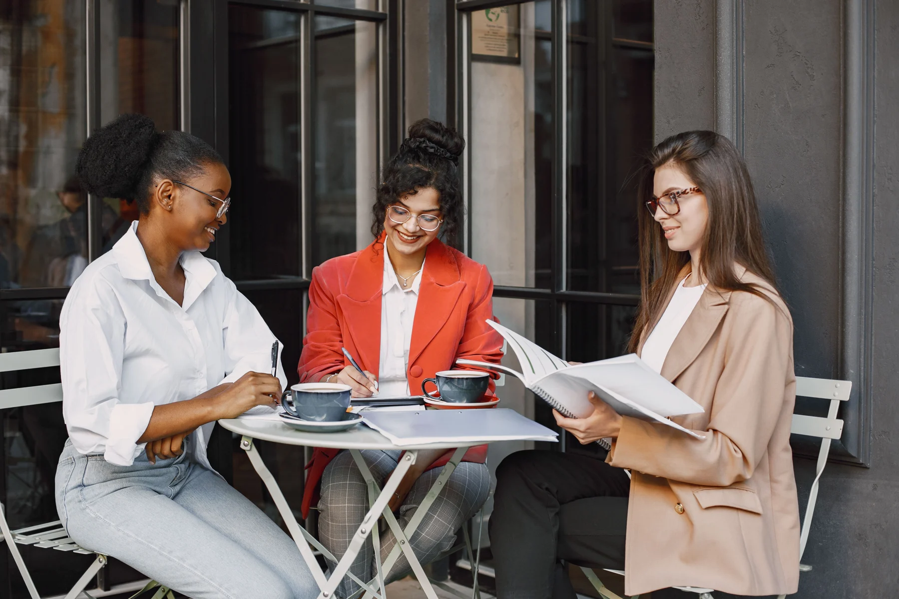 Illustrative small-business meeting